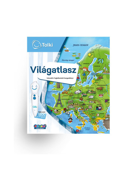Világatlasz - interaktív foglalkoztató hangoskönyv - Tolki