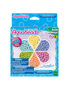 Aqua Beads pasztell színek - utántöltő készlet